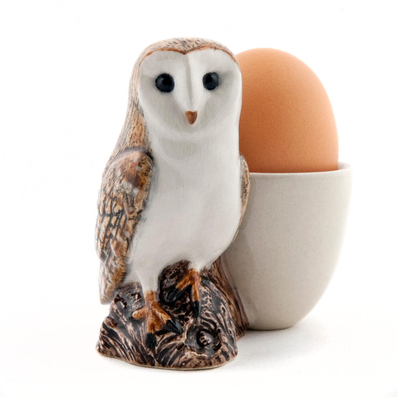 Barn Owl with Egg Cup