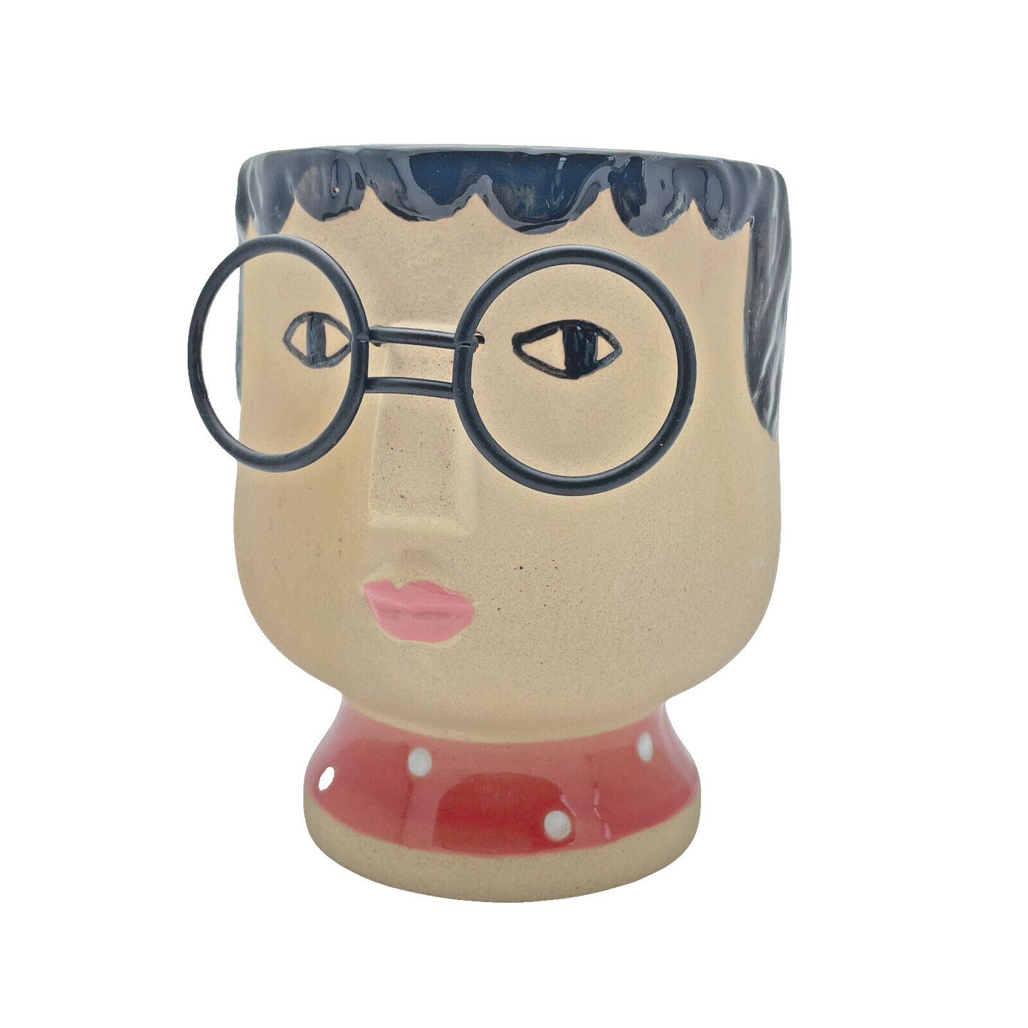Face Planter Betty In Pink 14.5cm Ceramic Plant Pot