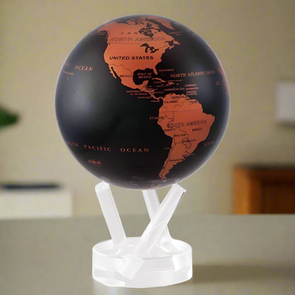 MOVA Black with Copper Map 4.5" Globe