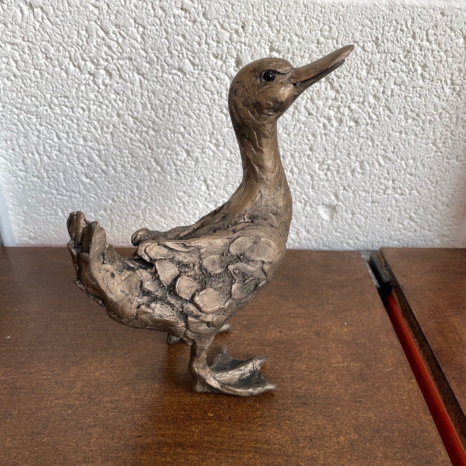 Frith - Dilly Duck With Beak Up Sculpture By Thomas Meadows