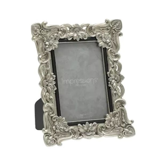 Antique Silver Vintage Style Photo Frame 4x6 Inch