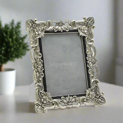 Antique Silver Vintage Style Photo Frame 5x7