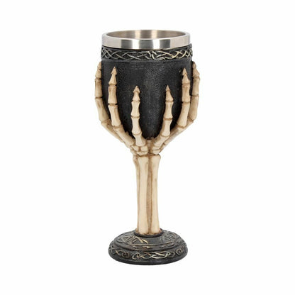 Gothic Goblet Skeleton Hand Cup Skull Detail By Nemesis Now