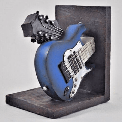 Guitar Shelf Tidy Bookends Vintage Retro Style