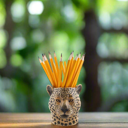 Leopard Pencil Pot