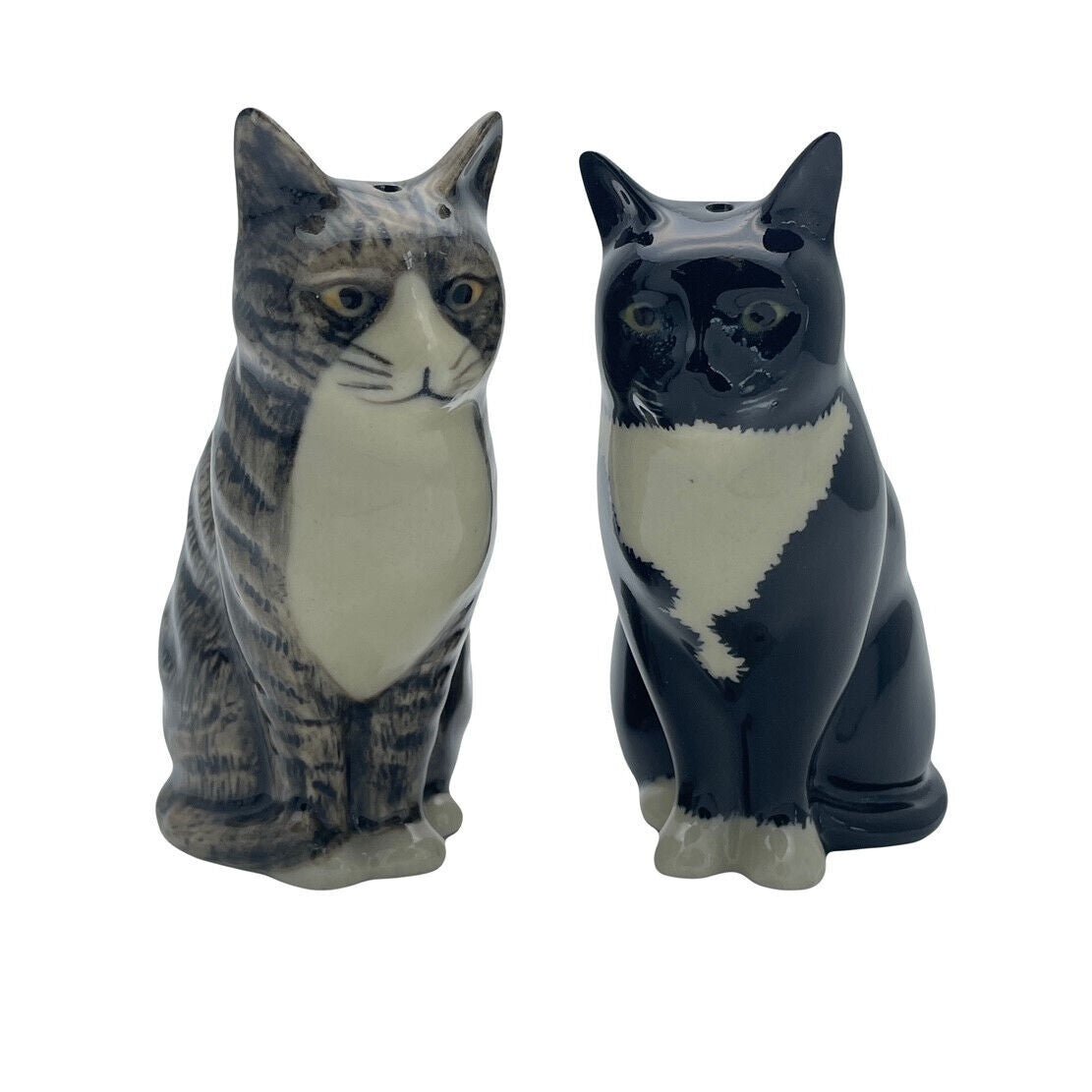 Millie & Julius Cat Salt & Pepper Shakers by Quail Ceramics