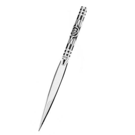 Silver Rose Mackintosh Design Metal Letter Opener