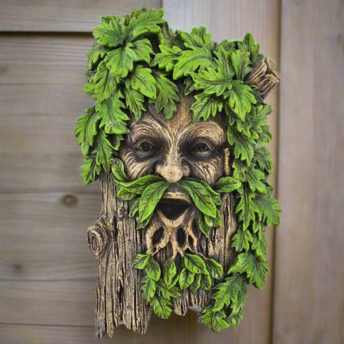 Merlin The Tree Face Greenman Plaque for Garden Or Home