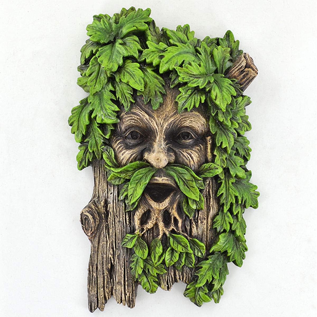 Merlin The Tree Face Greenman Plaque for Garden Or Home