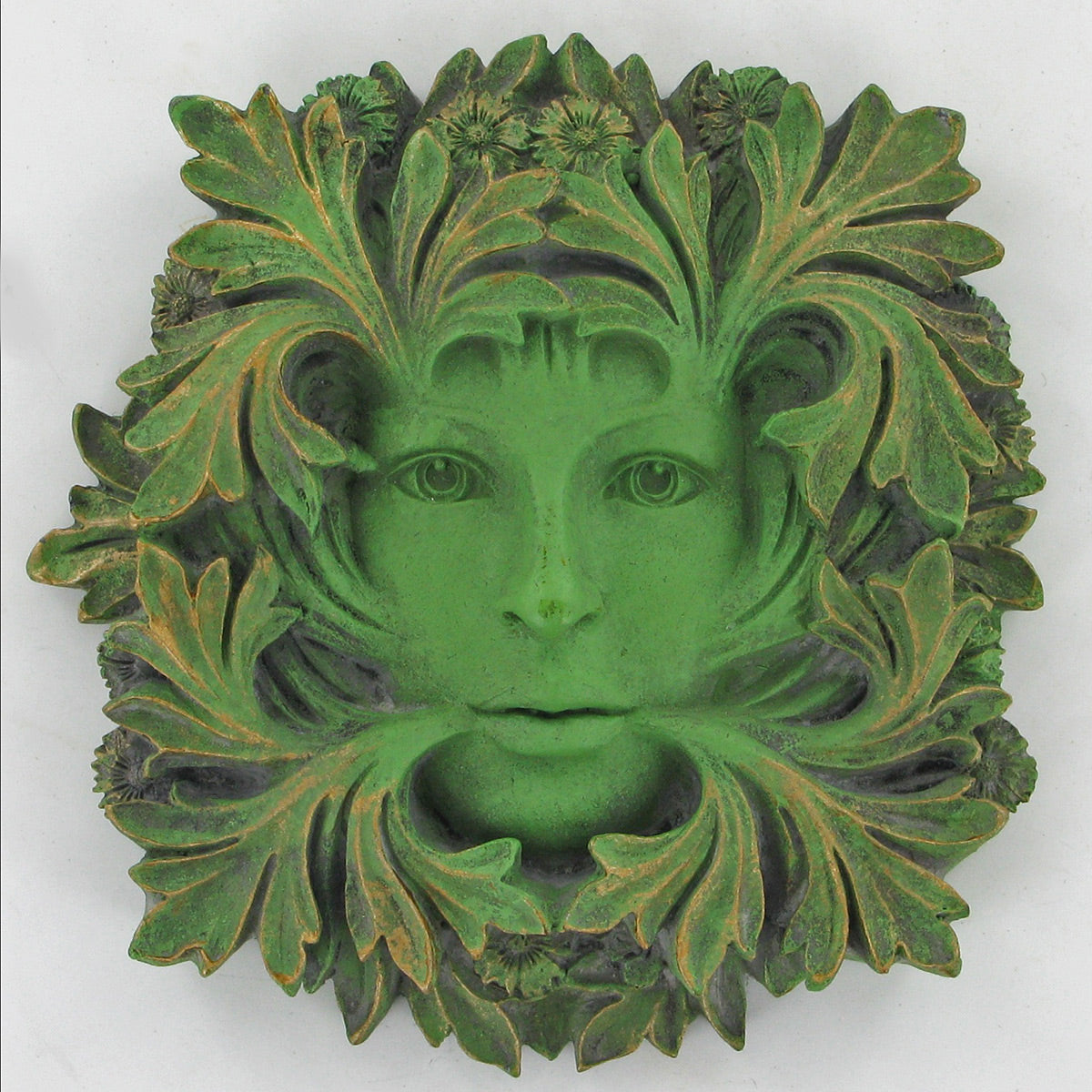 Green Man Lady of the Forest Wall Plaque Pagan Wiccan