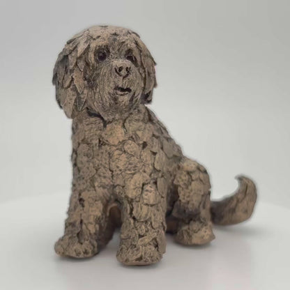 Cockapoo Shorty Dog Sculpture By Adrian Tinsley For Frith UK