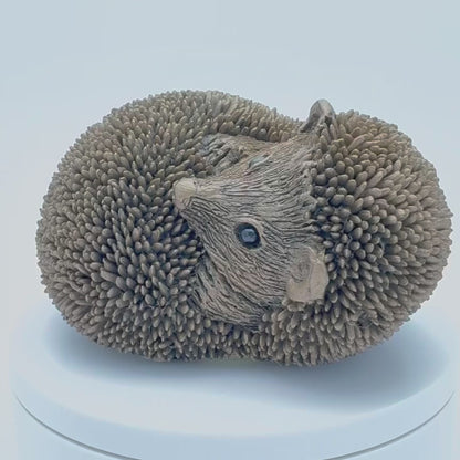 Frith - Spike, Resting Hedgehog Sculpture By Thomas Meadows