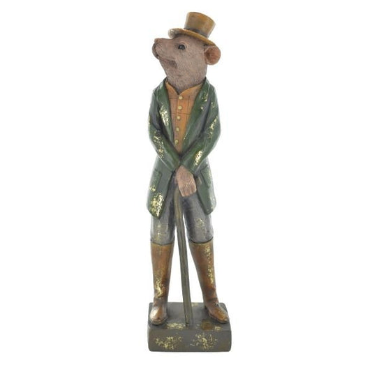 Dapper Ratty Statue Novelty Gentleman Figure Dapper Animal Range