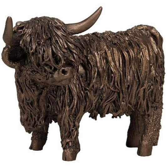 Frith Highland Cow Standing Sculpture By Veronica Ballan