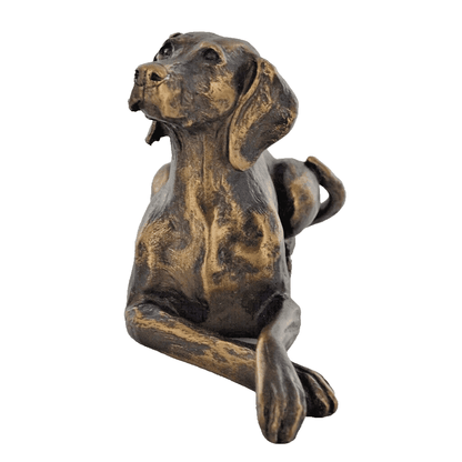 Weimaraner Dog Figure Bronze Effect By Harriet Glen