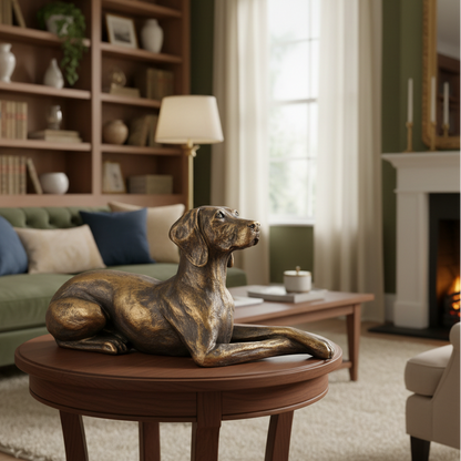 Weimaraner Dog Figure Bronze Effect By Harriet Glen