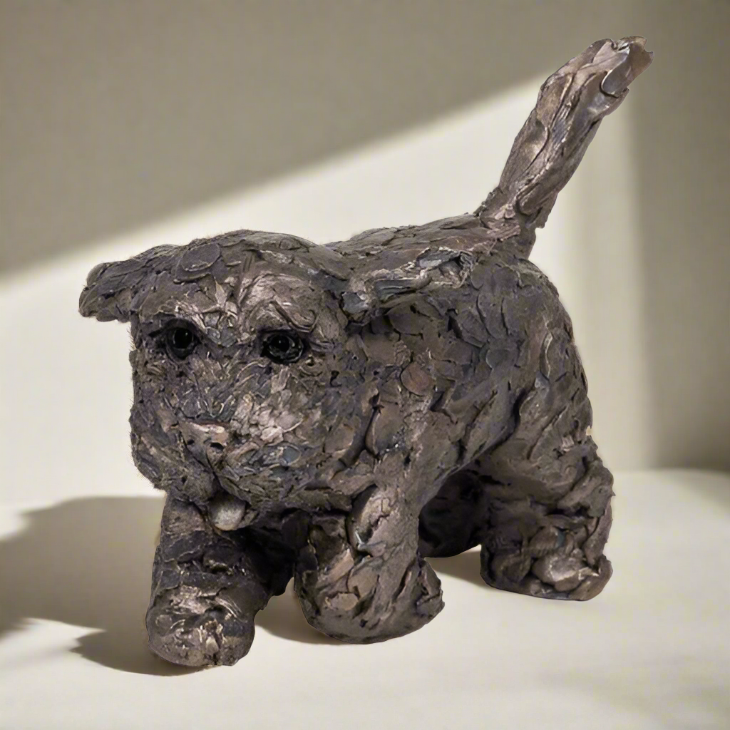 Frith - Winnie Running Cockapoo Dog Sculpture By Adrian Tinsley