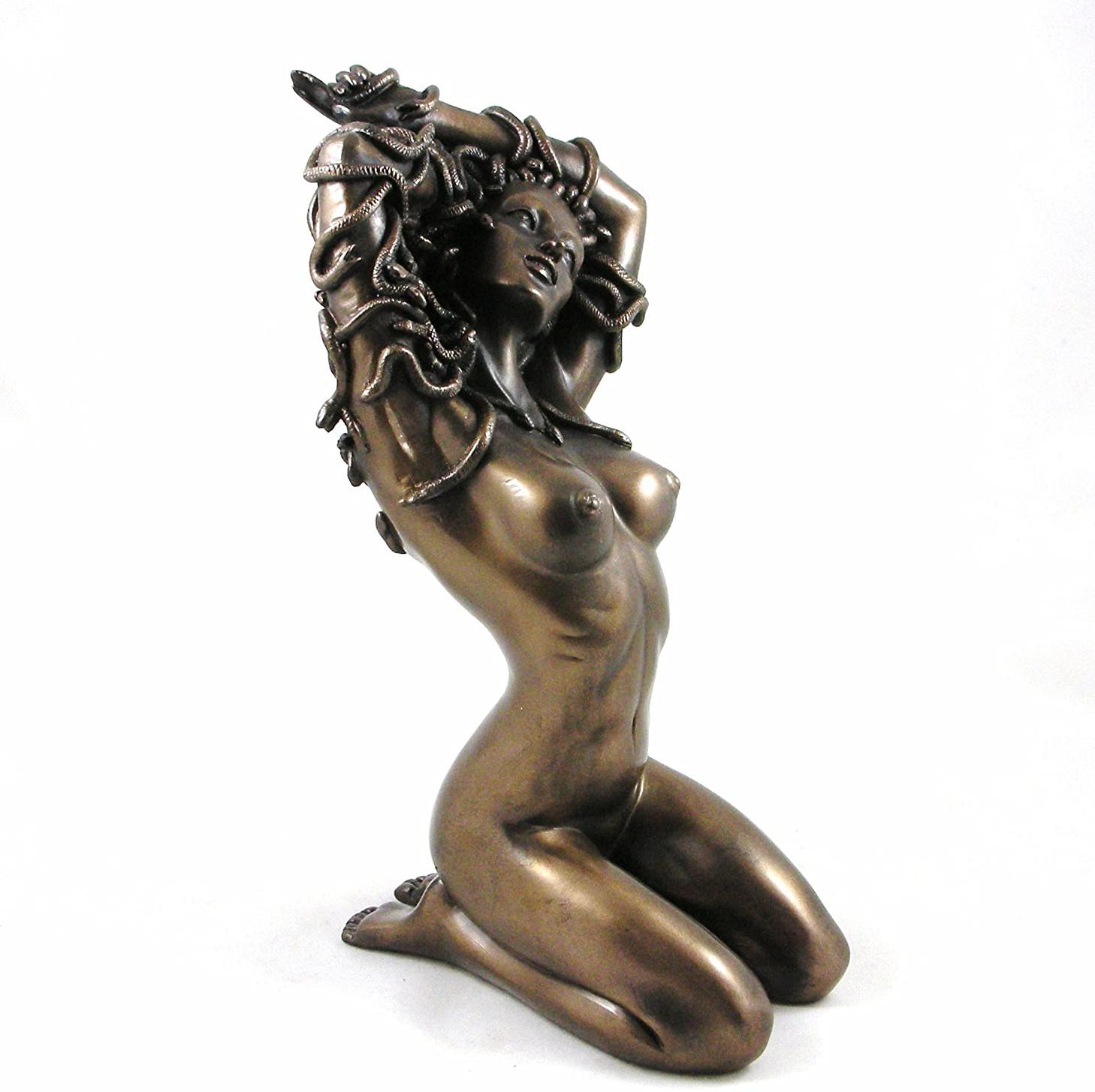 Temptation Medusa Sculpture Cold Cast Bronze