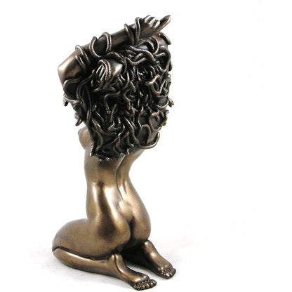 Temptation Of Medusa Sculpture In Cold Cast Bronze