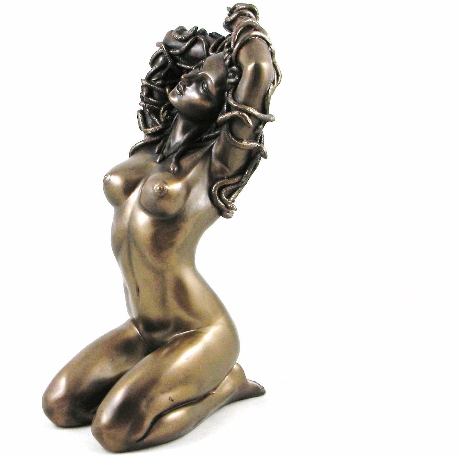 Temptation Medusa Sculpture Cold Cast Bronze