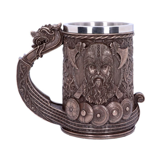 Viking Tankard Drakkar Dragon Boat With Lining