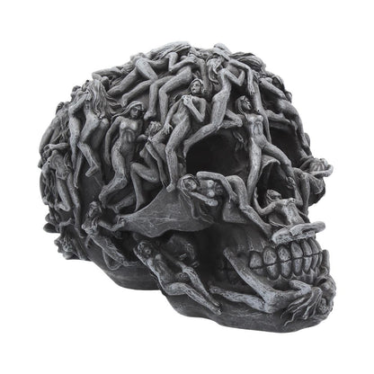 Hell's Desire Skull Figurine Grey