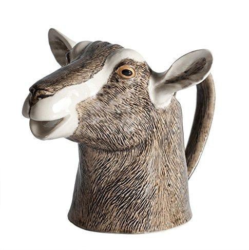 Ceramic Toggenburg Goat Jug Medium