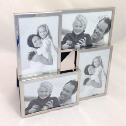 Silver Photo Multi Picture Frame Inch Frames