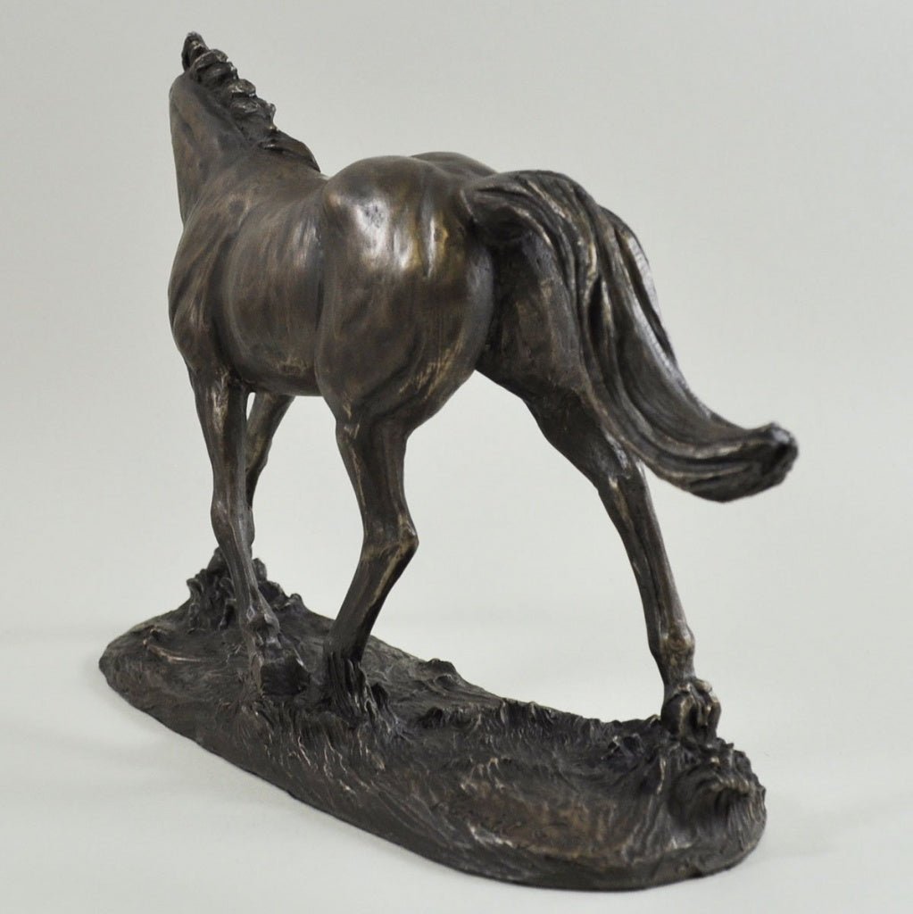Horse Figure Signed Harriet Glen Cold Cast Bronze Elegance