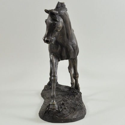 Horse Figure Signed Harriet Glen Cold Cast Bronze Elegance