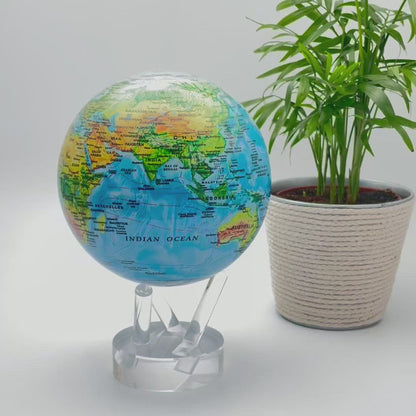 MOVA Blue with Relief Map 4.5" Globe