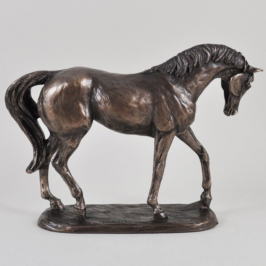 Horse Figure Signed Harriet Glen Cold Cast Bronze Nobility