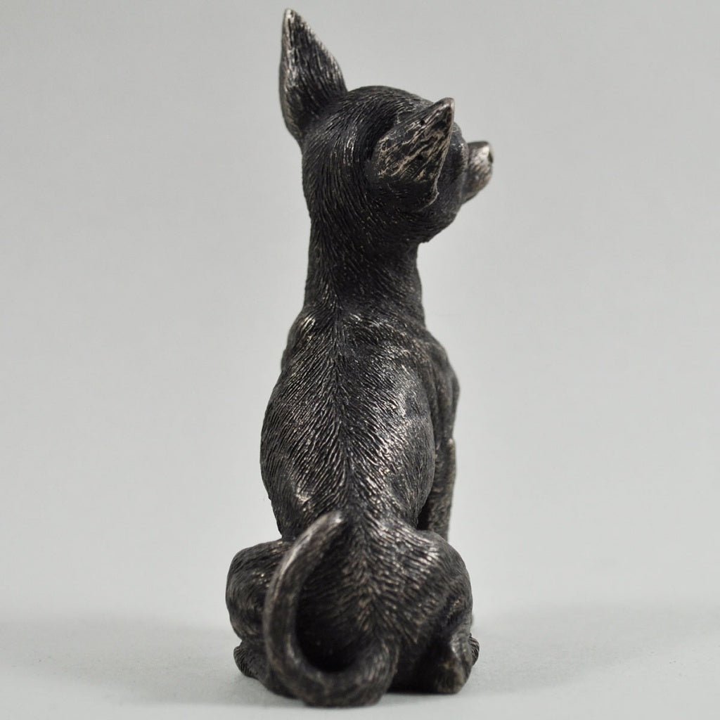 Chihuahua Dog Figure Cold Cast Bronze