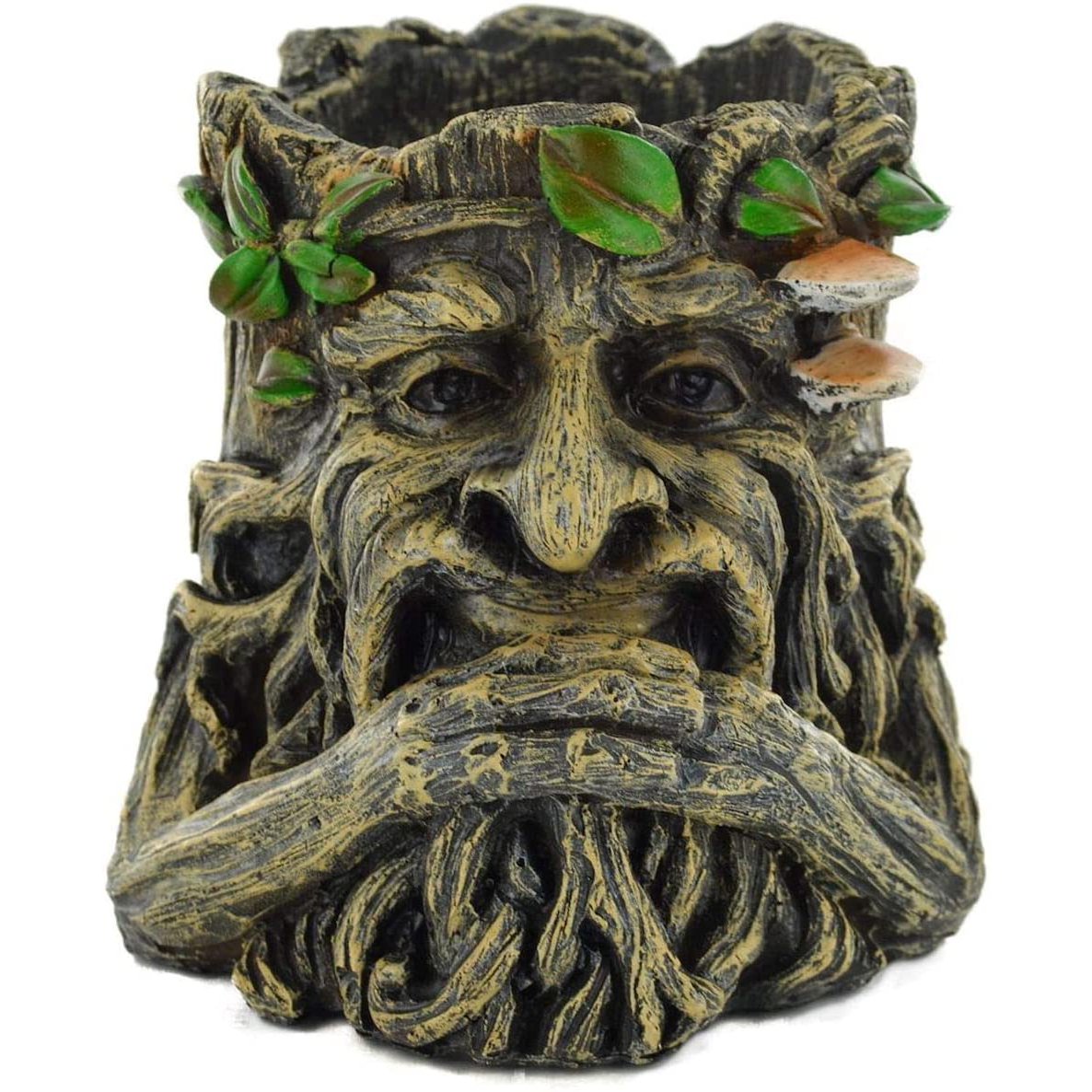 Tree Ent Face Plant Pot Holder Holding Beard Decorative Planter