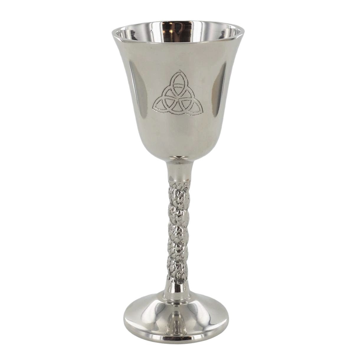 Nickel Goblet Cup Triquetra Symbol