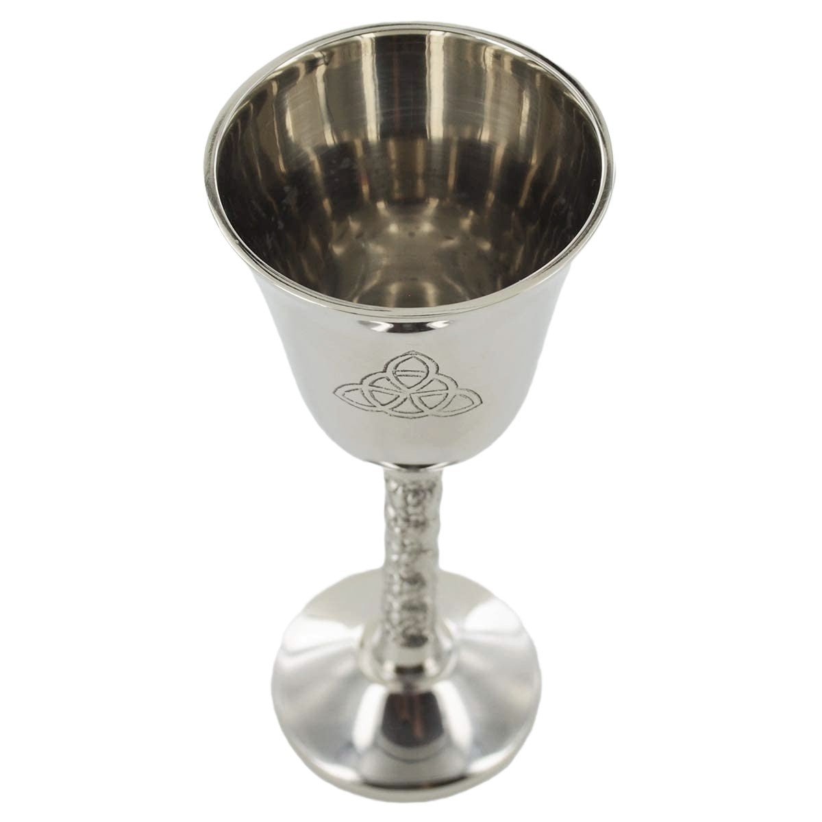 Nickel Goblet Cup Triquetra Symbol