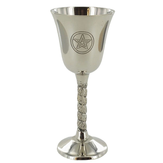 Nickel Goblet Cup With Pentagram Symbol