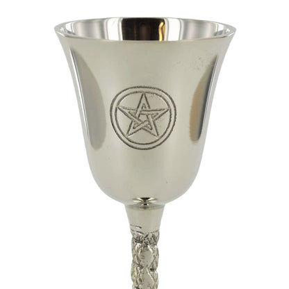 Nickel Goblet Cup Pentagram Symbol