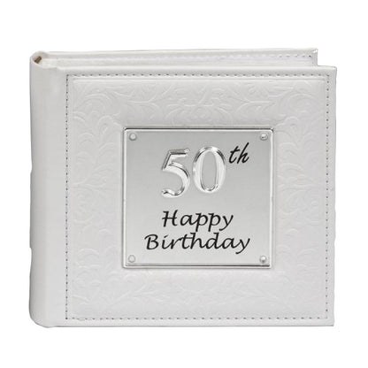 50th Happy Birthday Deluxe Photo Album 6x4 Photos