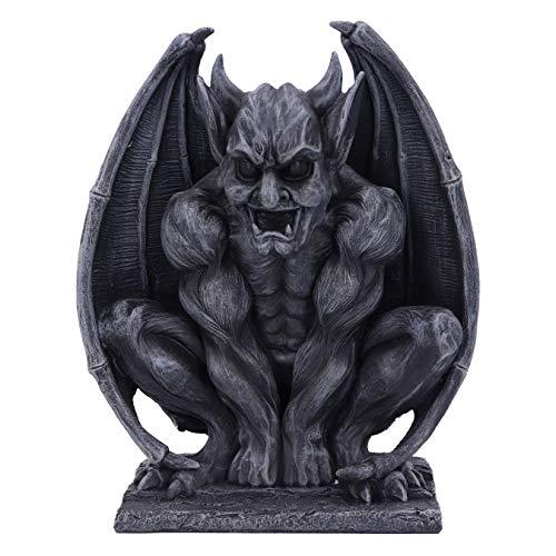 Adalward Grotesque Gargoyle Figurine Grey Black