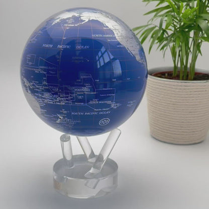 MOVA Blue & Silver 4.5" Globe