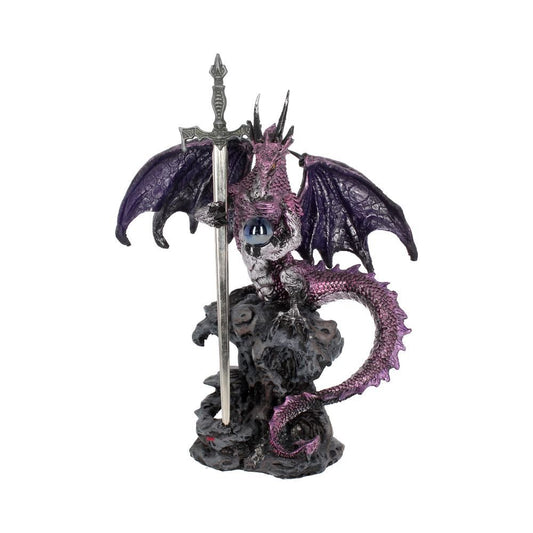 Purple Dragon Figure With Blade Sword Letter Opener By Nemesis Now