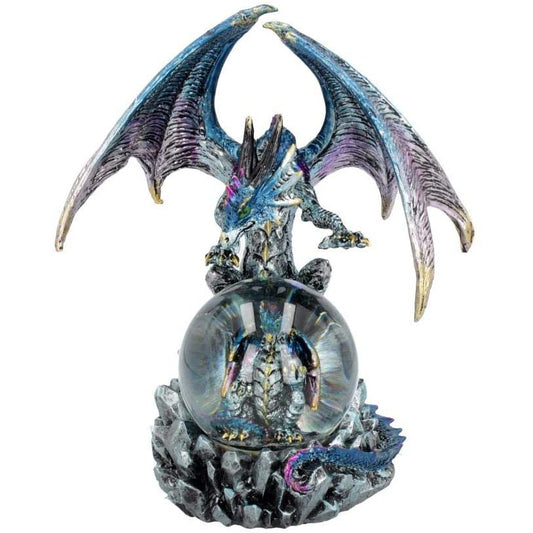 Blue Dragon Snowglobe Ornament Azul Oracle Figurine