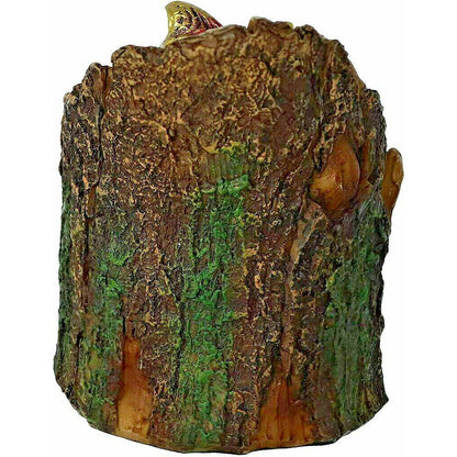 Red Dragon Arboreal Hatchling Tree Trunk Light Figurine