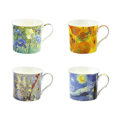 Vincent Van Gogh Set of 4 China Mugs