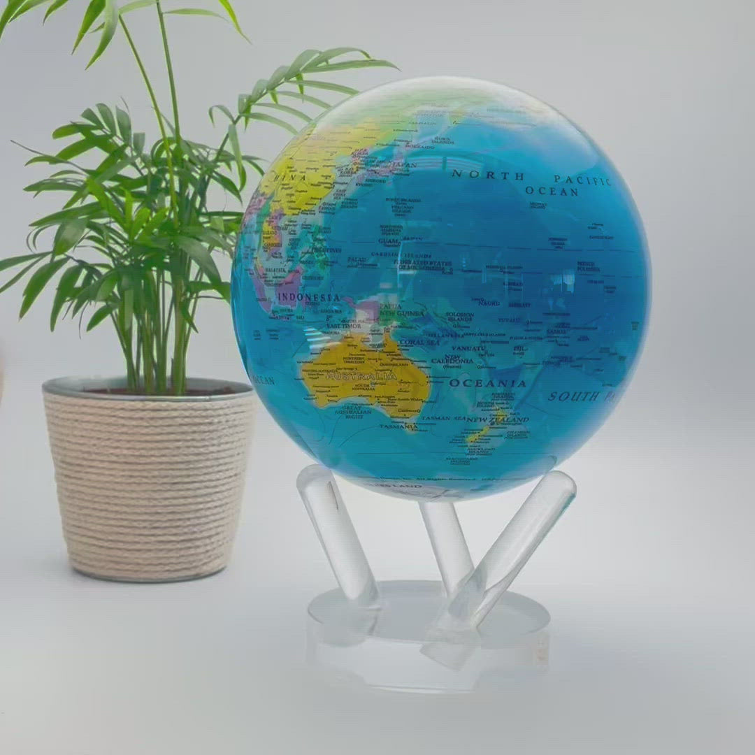 4.5 Blue with Relief Map MOVA Globe 