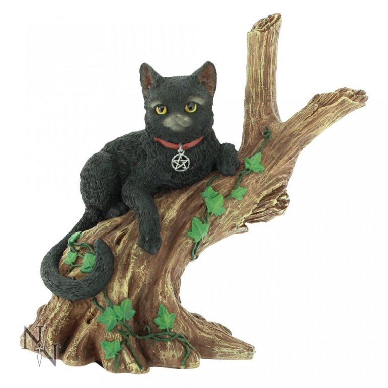 Onyx Black Cat Tree Figure Nemesis Now