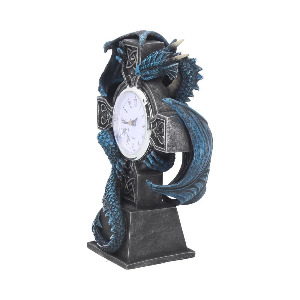 Draco Blue Dragon Clock 8cm Anne Stokes