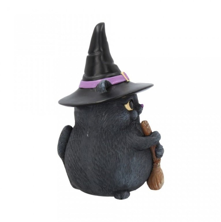 Lucky Black Cat Witch Figure Nemesis Now Snapcat Collection