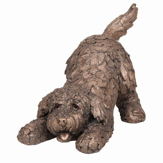 Frith - Barney Cockapoo Dog Sculpture By Adrian Tinsley
